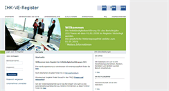 Desktop Screenshot of ihk-ve-register.de