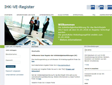 Tablet Screenshot of ihk-ve-register.de